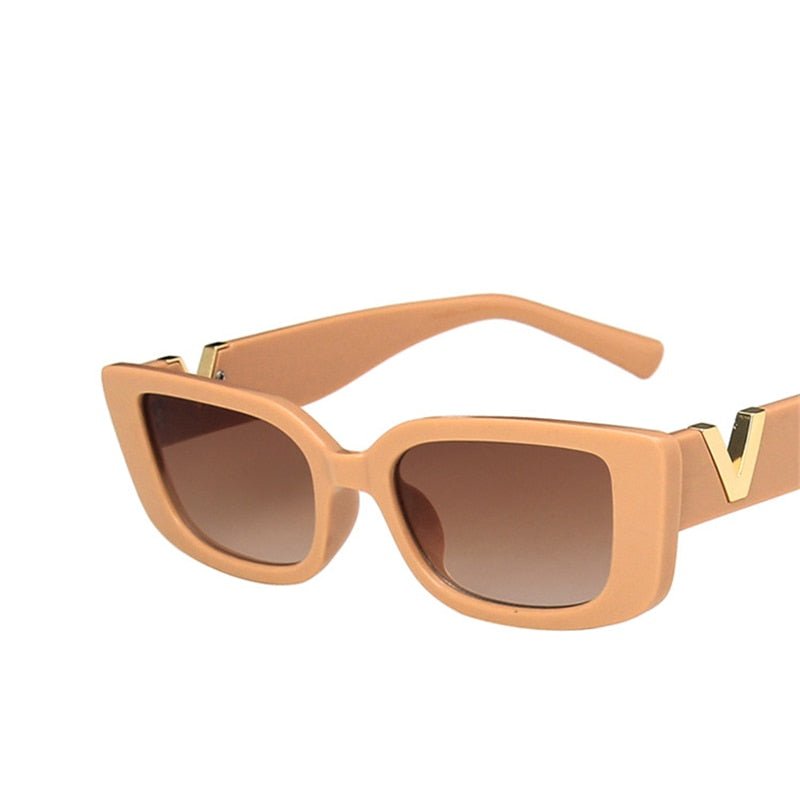 best Retro Rectangle Sunglasses Women Brand Designer Vintage Small Frame Sun Glasses Ladies Classic Black Square Oculos De Sol 0 shop online at M2K Trends for