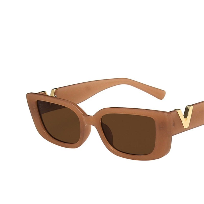 best Retro Rectangle Sunglasses Women Brand Designer Vintage Small Frame Sun Glasses Ladies Classic Black Square Oculos De Sol 0 shop online at M2K Trends for