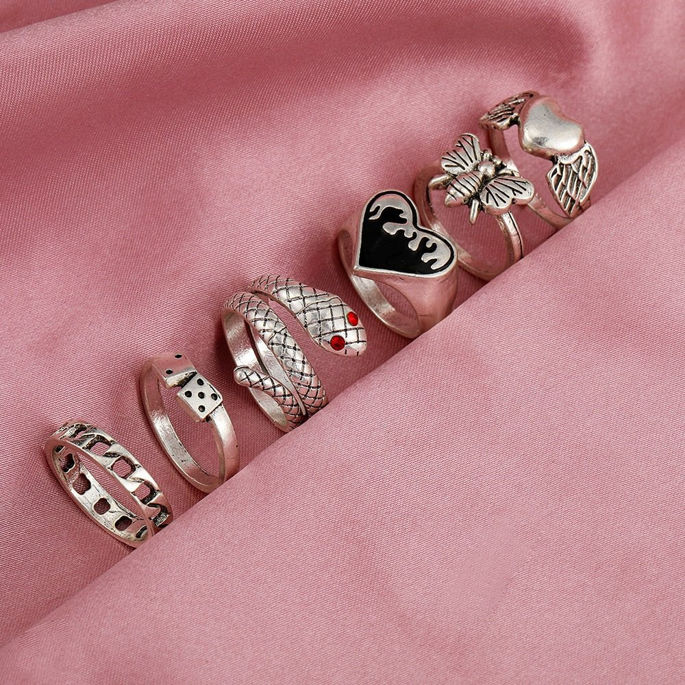 best Retro Rhinestone Charm Billiards Finger Jewelry Accessories shop online at M2K Trends for