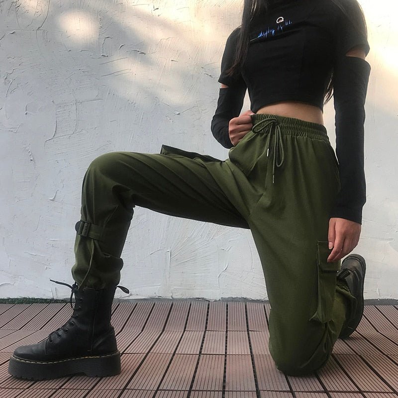 best Rockmore Cargo Pants Women Wide Leg Sweat Pants Oversized Vintage Army Green Trousers Streetwear Sweatpants Joggers Women Casual Cargo Pants shop online at M2K Trends for Rockmore Cargo Pants Women Wide Leg Sweat Pants Oversized Vintage Army Green Trousers Streetwear Sweatpants Joggers
