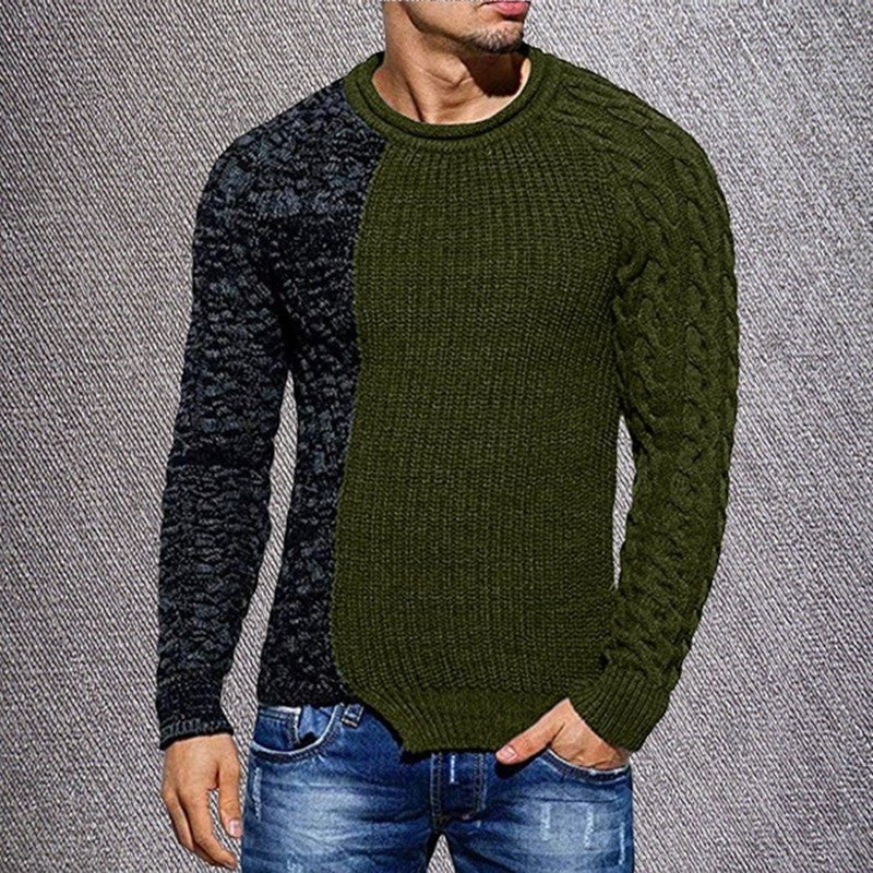 best Round neck sweater slim stitching sweater 0 shop online at M2K Trends for