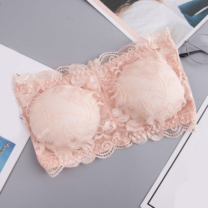 best Sexy Lace Bralette Tube Tops Bandeau Summer Women Lace Bra Tanks Crop Tops Bandeau Girl Underwear Hot Sale 0 shop online at M2K Trends for