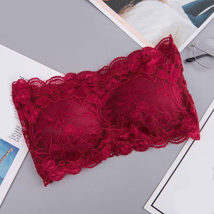 best Sexy Lace Bralette Tube Tops Bandeau Summer Women Lace Bra Tanks Crop Tops Bandeau Girl Underwear Hot Sale 0 shop online at M2K Trends for