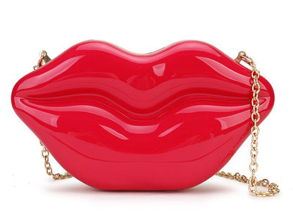 best Sexy Red Lips Design Women Party Clutch Evening Bag Dazzling Female Chain Bag Crossbody Bag Purses and Handbags Pouch Fashion 0 shop online at M2K Trends for