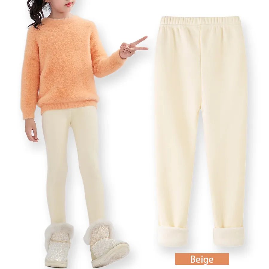 best SheeCute Girls Winter Warm Pants Kids Fleece Lined Leggings for 3-11 Years SCW7101 shop online at M2K Trends for