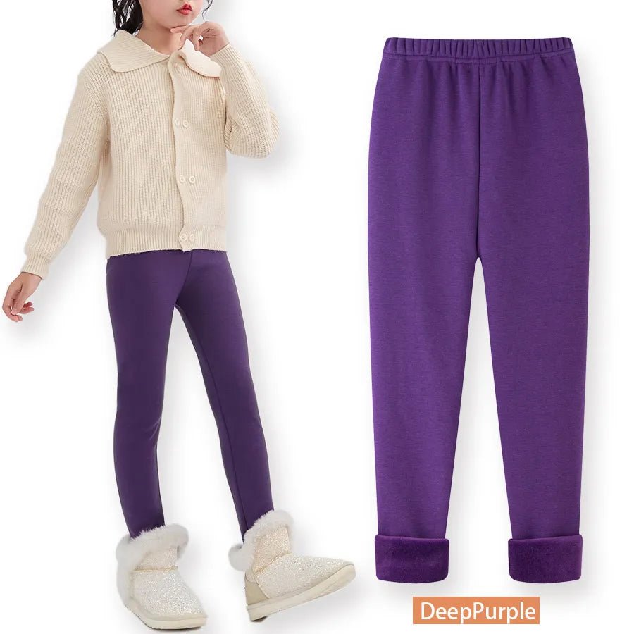 best SheeCute Girls Winter Warm Pants Kids Fleece Lined Leggings for 3-11 Years SCW7101 shop online at M2K Trends for