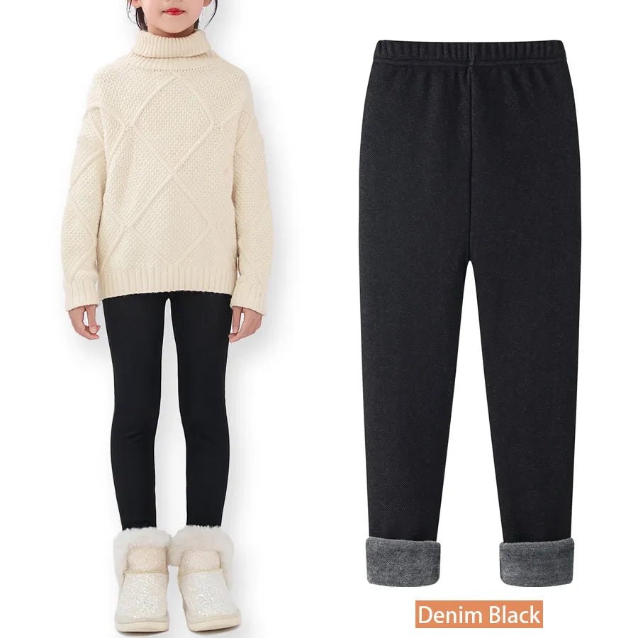 best SheeCute Girls Winter Warm Pants Kids Fleece Lined Leggings for 3-11 Years SCW7101 shop online at M2K Trends for