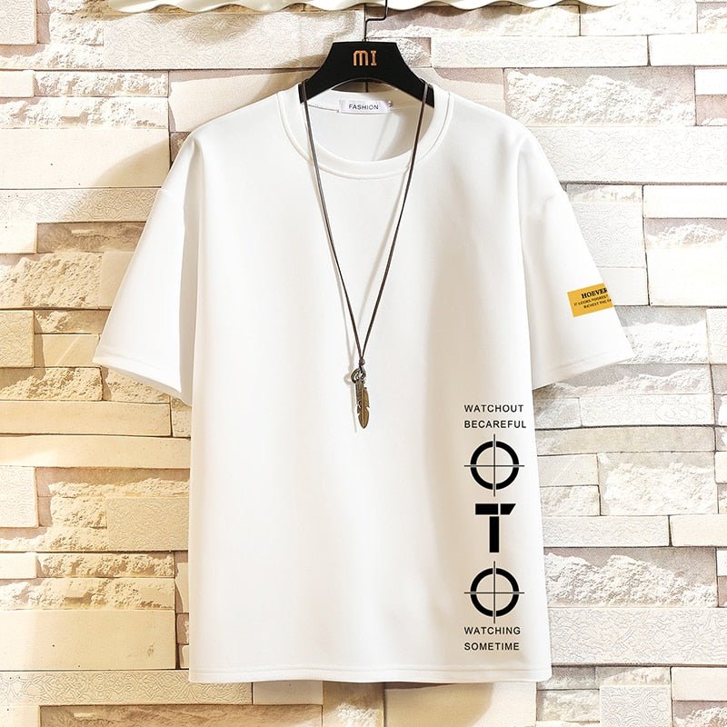 best Short Sleeve T Shirt Men'S For 2023 Summer Print Black White Tshirt Top Tees Brand Fashion Clothes Plus Size M-5XL O NECK 0 shop online at M2K Trends for
