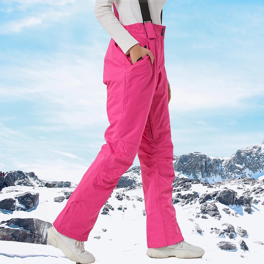 best Ski Pants Women Thicken Windproof Waterproof Winter Snow Pants Outdoor Sports Snowboarding Warm Breathable Overalls shop online at M2K Trends for