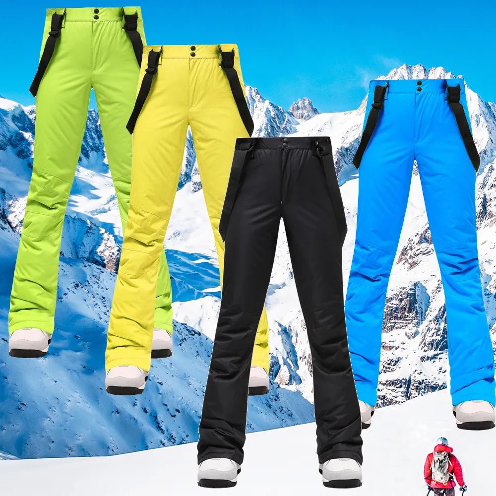 best Ski Pants Women Thicken Windproof Waterproof Winter Snow Pants Outdoor Sports Snowboarding Warm Breathable Overalls shop online at M2K Trends for