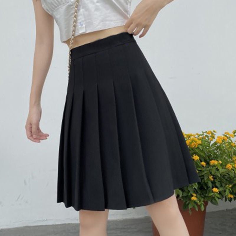 best Skirts Pleated Women High Waist Summer Knee-length Preppy Style Harajuku Y2k Hot Sale Street School Cosplay Casual Female Faldas 0 shop online at M2K Trends for