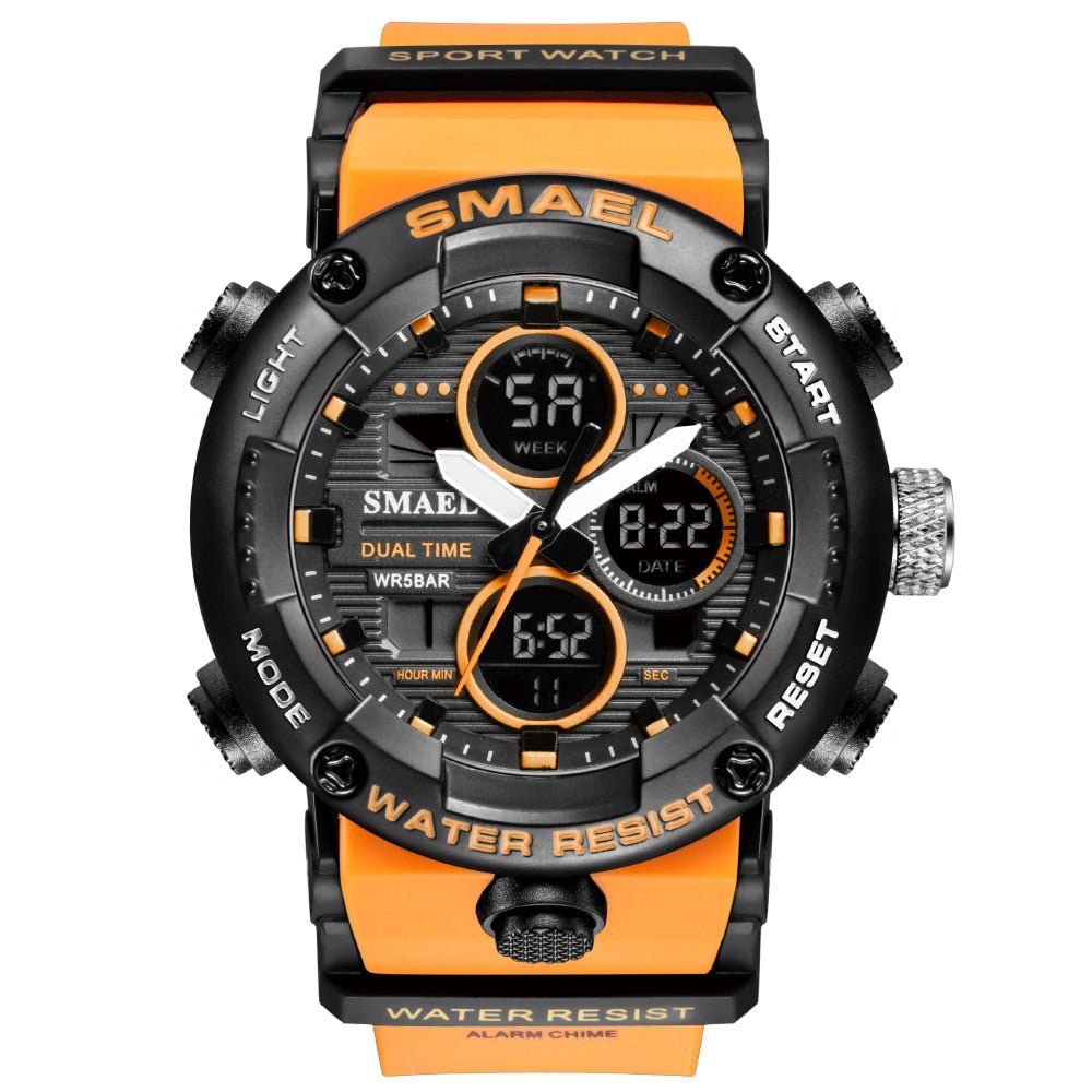 best SMAEL Sport Watch Men Waterproof LED Digital Watches Stopwatch Big Dial Clock For Male 8038 relogio masculino Men Watches Quartz Jewelry & Watches shop online at M2K Trends for Black Watch