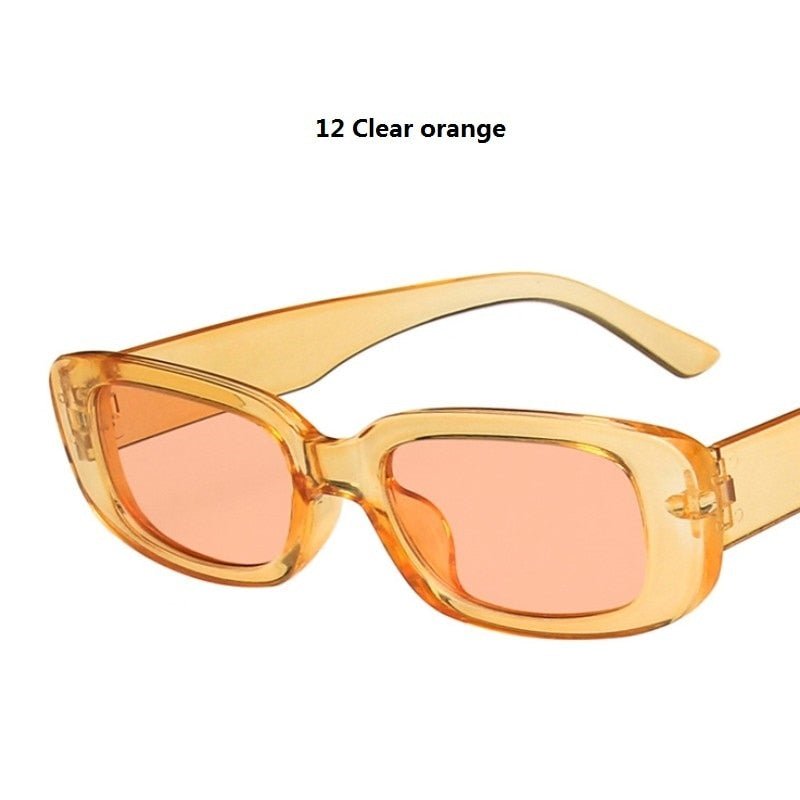 best Small Rectangle Sunglasses Women Oval Vintage Brand Designer Square Sun Glasses For Women Shades Female Eyewear Anti-glare UV400 0 shop online at M2K Trends for