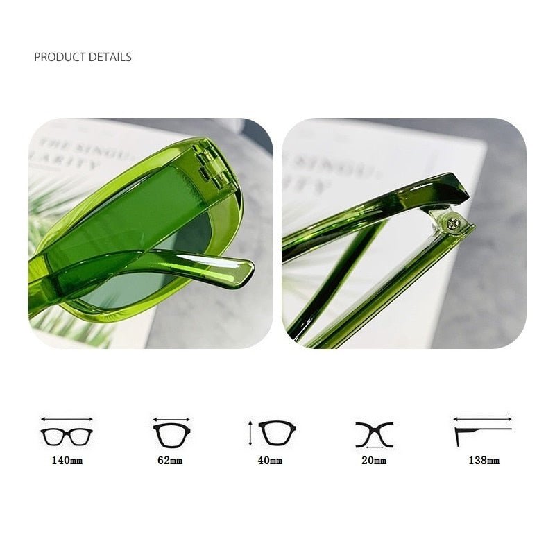 best Small Rectangle Sunglasses Women Oval Vintage Brand Designer Square Sun Glasses For Women Shades Female Eyewear Anti-glare UV400 0 shop online at M2K Trends for