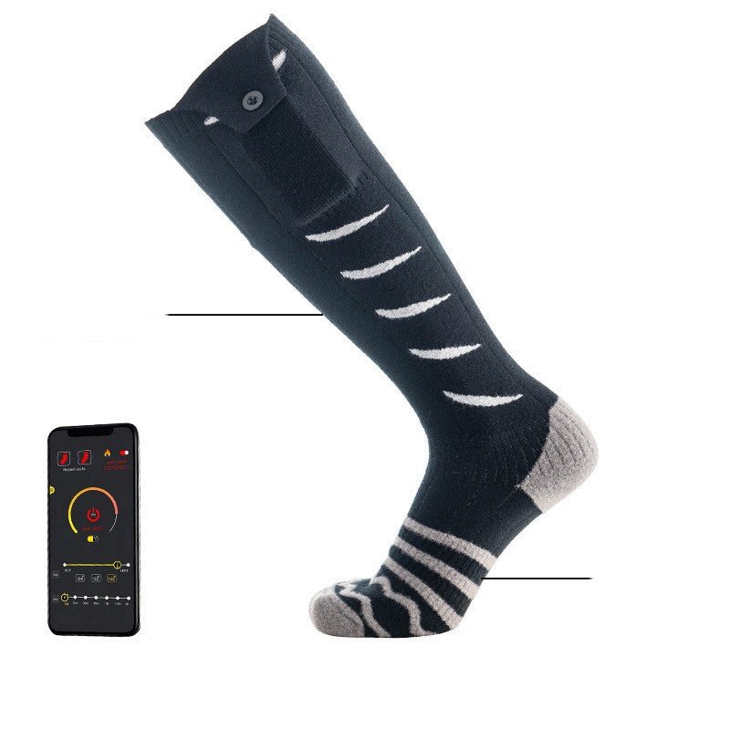 best Smart APP Mobile Phone Remote Control Heating Socks 0 shop online at M2K Trends for