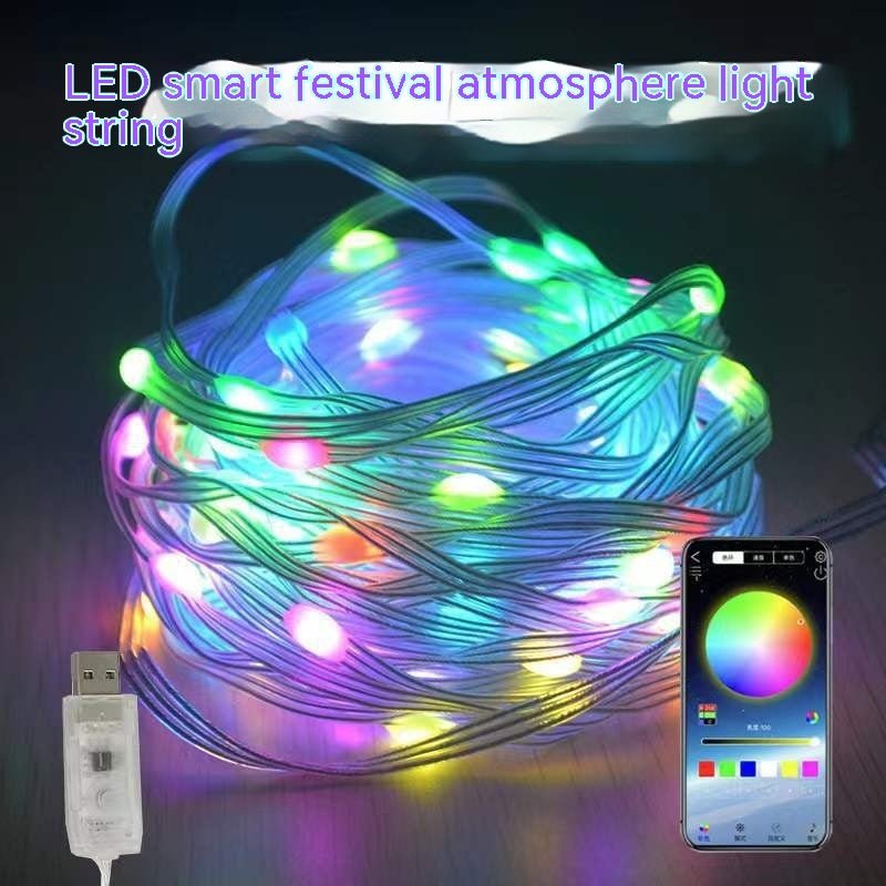 best Smart Point Control Voice Control Lighting Chain Mobile Phone Bluetooth APP Control 0 shop online at M2K Trends for