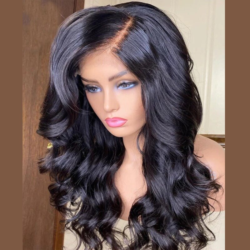 best Soft Body Wave Lace Frontal Wig Smooth Deep Wave Synthetic Hair Wigs Other shop online at M2K Trends for