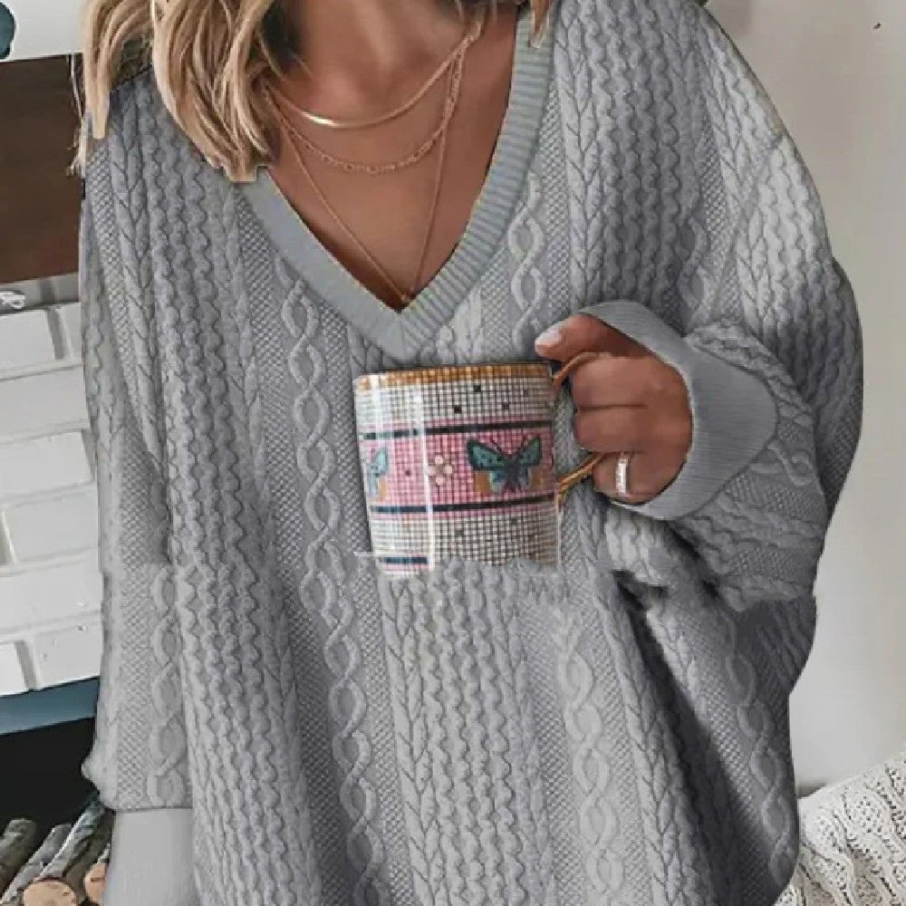 best Solid Color Knitted Sweater Sweater 0 shop online at M2K Trends for