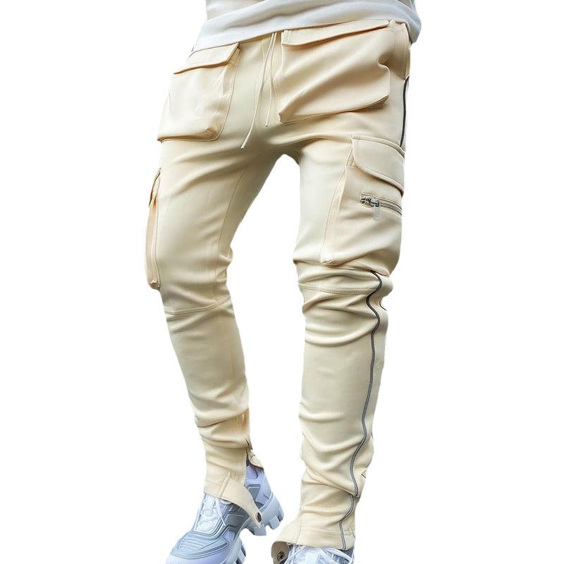 best Sports Pants Men's Casual Pants Trendy Brand Loose Straight Reflective Clothing shop online at M2K Trends for mens pants