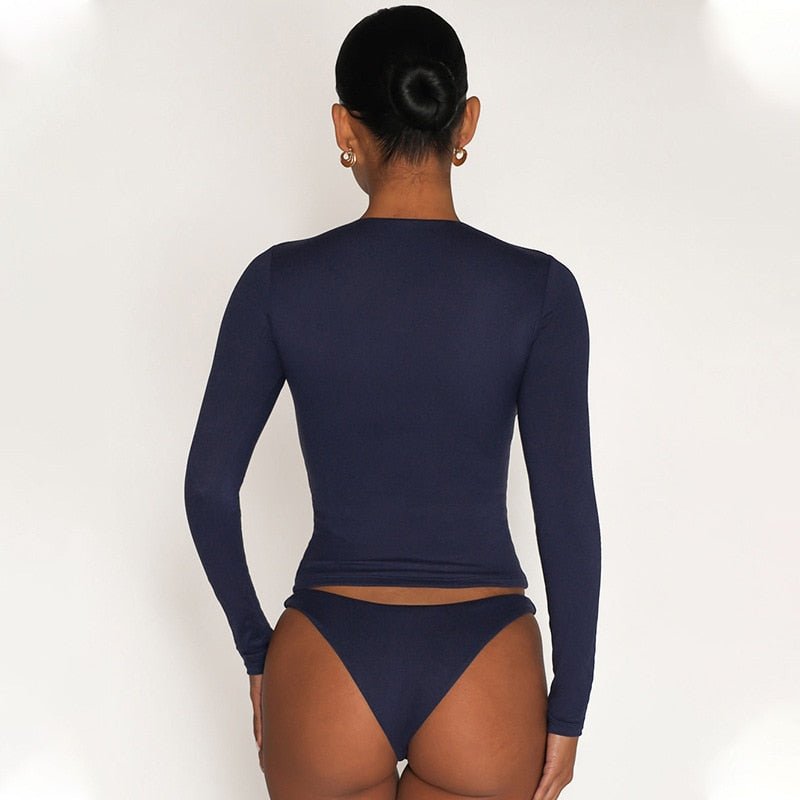 best Spring T Shirt Women Slim Fit Pullovers Streetwear Solid Rose Basic O Neck Long Sleeve Tees Y2k Crop Tops Vintage Woman T-shirts 0 shop online at M2K Trends for