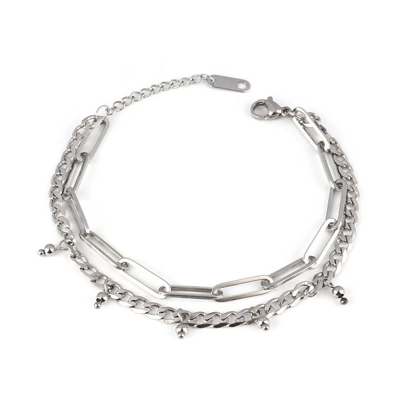 best Stainless Steel Heart Pendant Vintage Chain Bracelets For Women Bohemian Padlock Thick Bracelet Women&#39;s Bracelets Jewelry Gift Jewelry & Watches shop online at M2K Trends for Fashion Jewelry