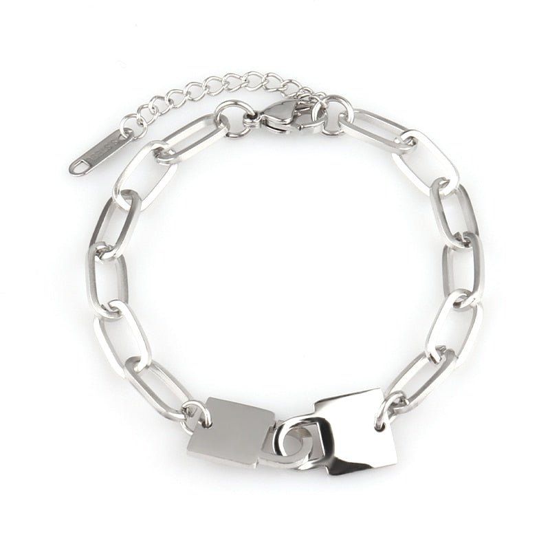 best Stainless Steel Heart Pendant Vintage Chain Bracelets For Women Bohemian Padlock Thick Bracelet Women&#39;s Bracelets Jewelry Gift Jewelry & Watches shop online at M2K Trends for Fashion Jewelry