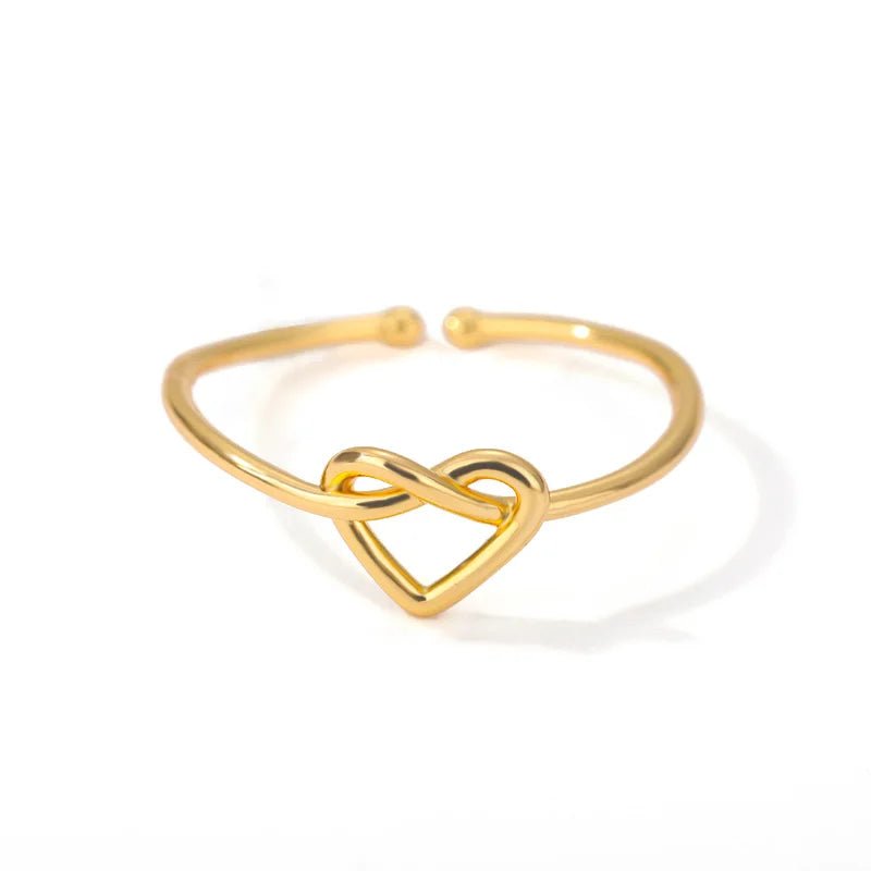 best Stainless Steel Rings for Women Gold Color Couple Heart Ring 2023 Trend New in Wedding Aesthetic Luxury Jewelry anillos mujer shop online at M2K Trends for