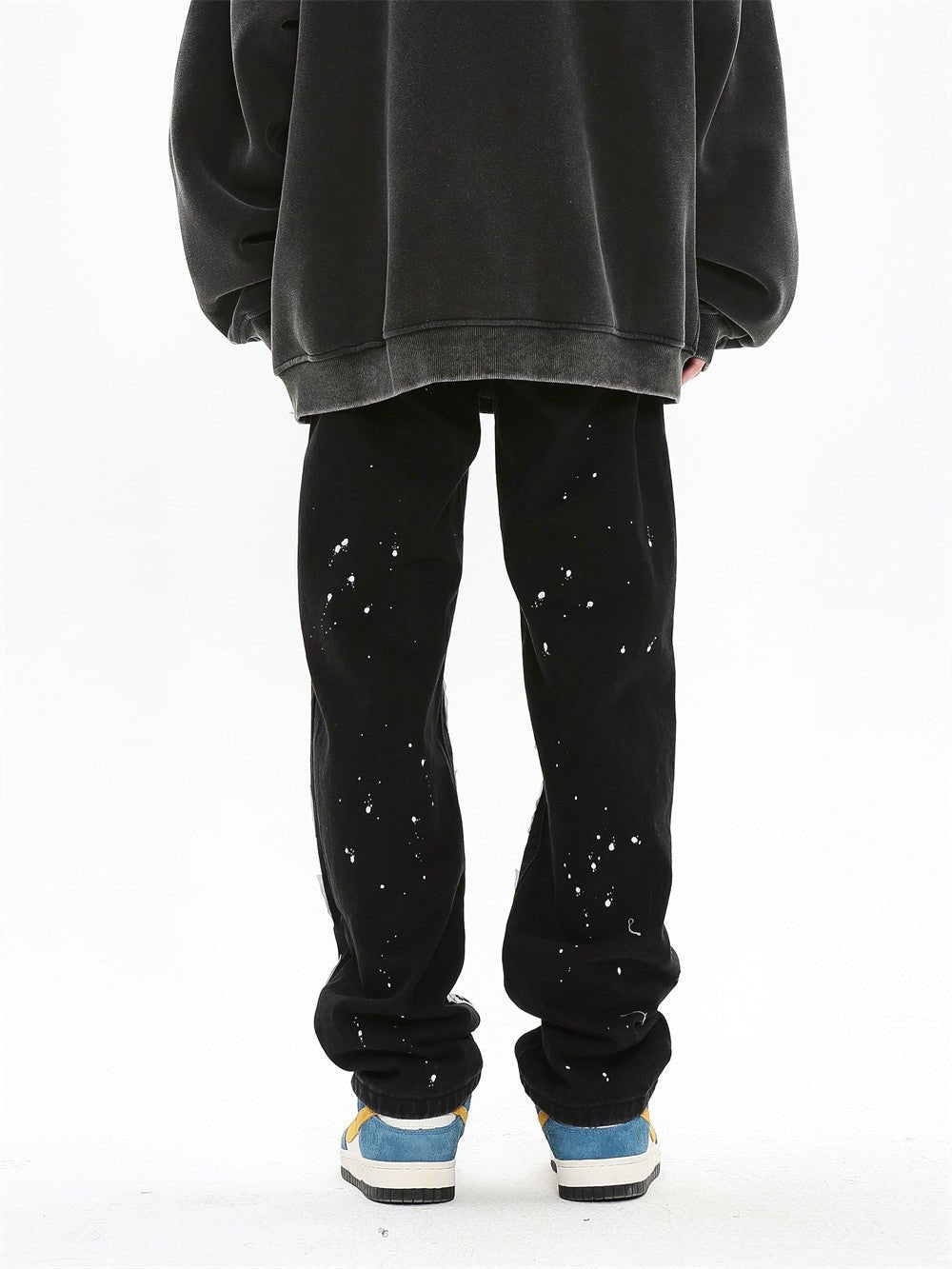 best Stick Cloth Washed Jeans Men's Wide Leg Straight Leg Loose Street Pants men pants shop online at M2K Trends for mens pants