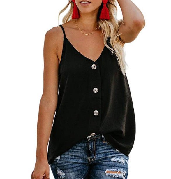 best Summer Sexy Thin Shoulder Strap Top Women New Casual Top Clothing shop online at M2K Trends for women top