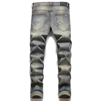 best Summer Street Men's Jeans Embroidered Cotton 0 shop online at M2K Trends for