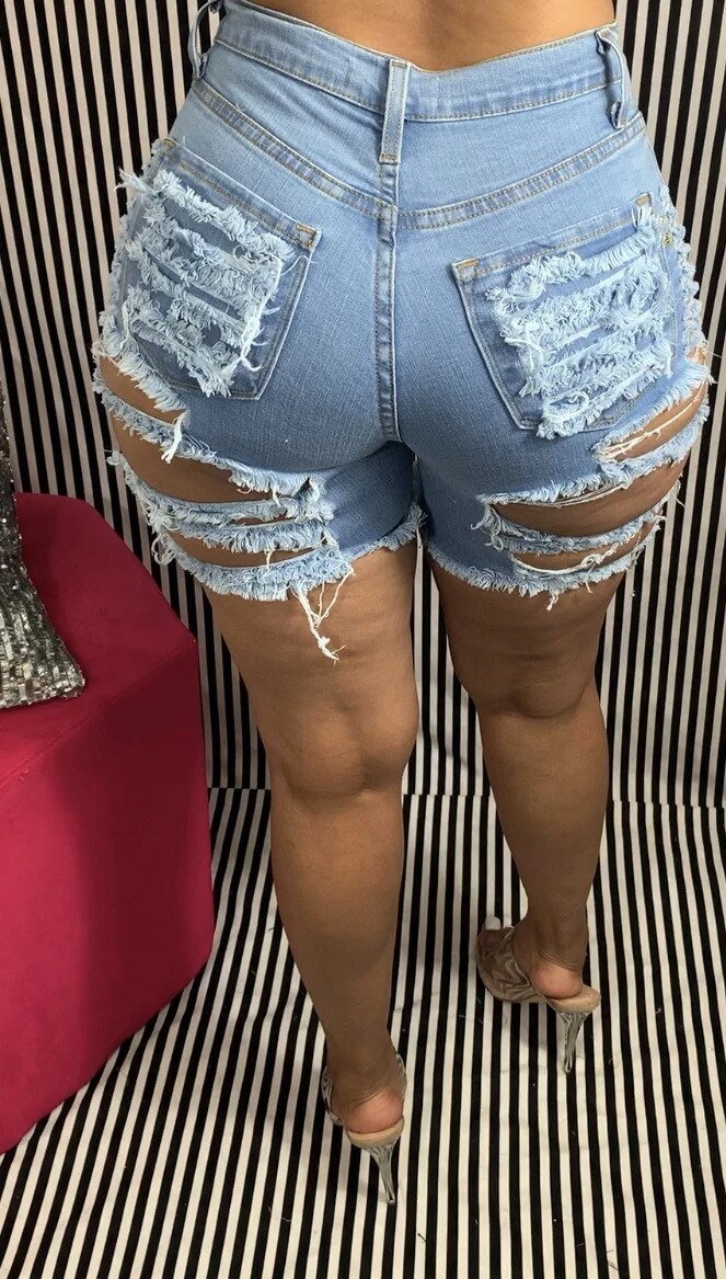 best Summer woman trendy Ripped denim shorts fashion sexy high waist jeans shorts street hipster shorts clothes S-2XL 2020 new 0 shop online at M2K Trends for