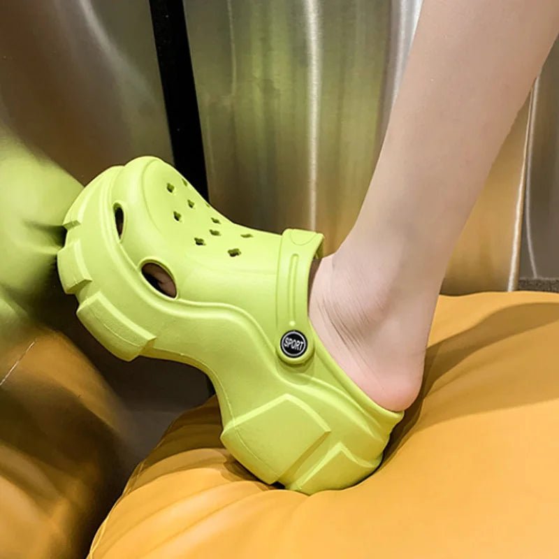 best Summer Women Clogs Quick Dry Wedges Platform Garden Shoes Beach Sandals Home Slippers Thick Sole Increased Flip Flops for Women shop online at M2K Trends for