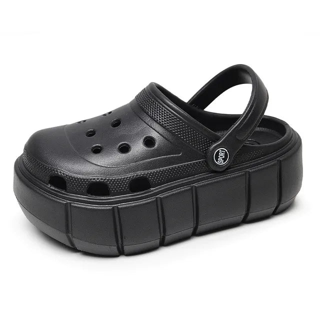 best Summer Women Clogs Quick Dry Wedges Platform Garden Shoes Beach Sandals Home Slippers Thick Sole Increased Flip Flops for Women shop online at M2K Trends for