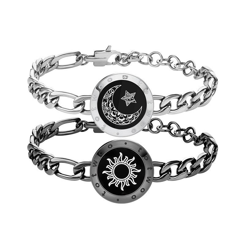 best Sun-Moon Smart Sensing Couple Bracelet Sun-Moon Smart Sensing Couple Bracelet shop online at M2K Trends for gift