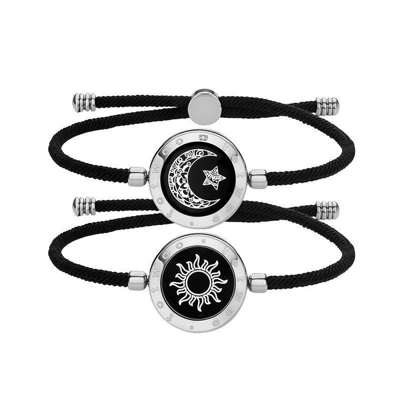 best Sun-Moon Smart Sensing Couple Bracelet Sun-Moon Smart Sensing Couple Bracelet shop online at M2K Trends for gift