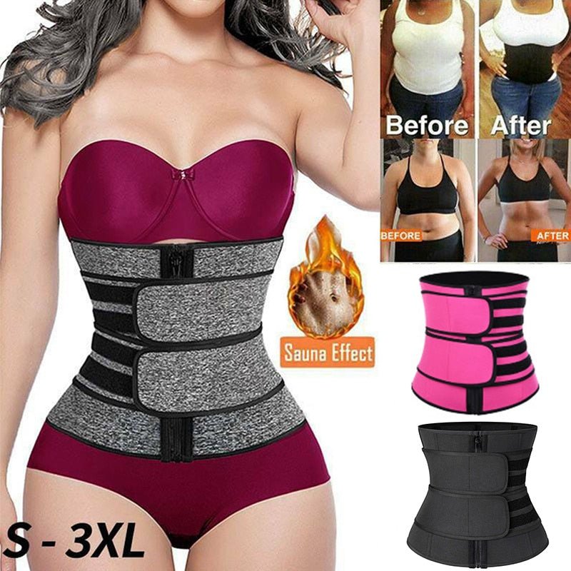 best Sweat Shapewear Women Waist Trainer Neoprene Body Shaper Belt Slimming Sheath Belly Reducing Tummy Control Workout Shaper Corset shop online at M2K Trends for