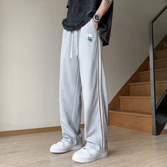 best Sweatpants Men's Striped Fashion Straight Loose 0 shop online at M2K Trends for