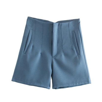 best Temperament Simple High Waist Casual Shorts Women 0 shop online at M2K Trends for