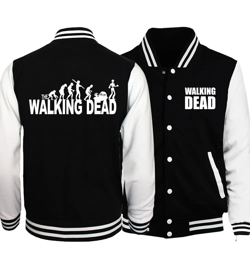 best The Walking Dead prinitng baseball uniform 2017 spring autumn new fashion funny clothing brand streetwear casual hoodies man shop online at M2K Trends for