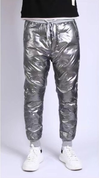 best Thickened Men's And Women's Couples Laminated Glossy Outdoor Trousers Clothing shop online at M2K Trends for men pants