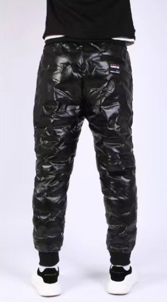 best Thickened Men's And Women's Couples Laminated Glossy Outdoor Trousers Clothing shop online at M2K Trends for men pants