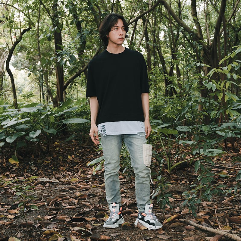 best Tide brand washed jeans with large pockets 0 shop online at M2K Trends for