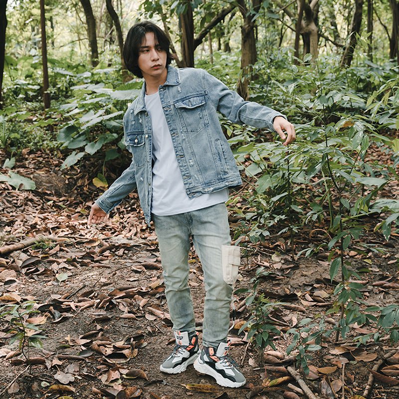 best Tide brand washed jeans with large pockets 0 shop online at M2K Trends for