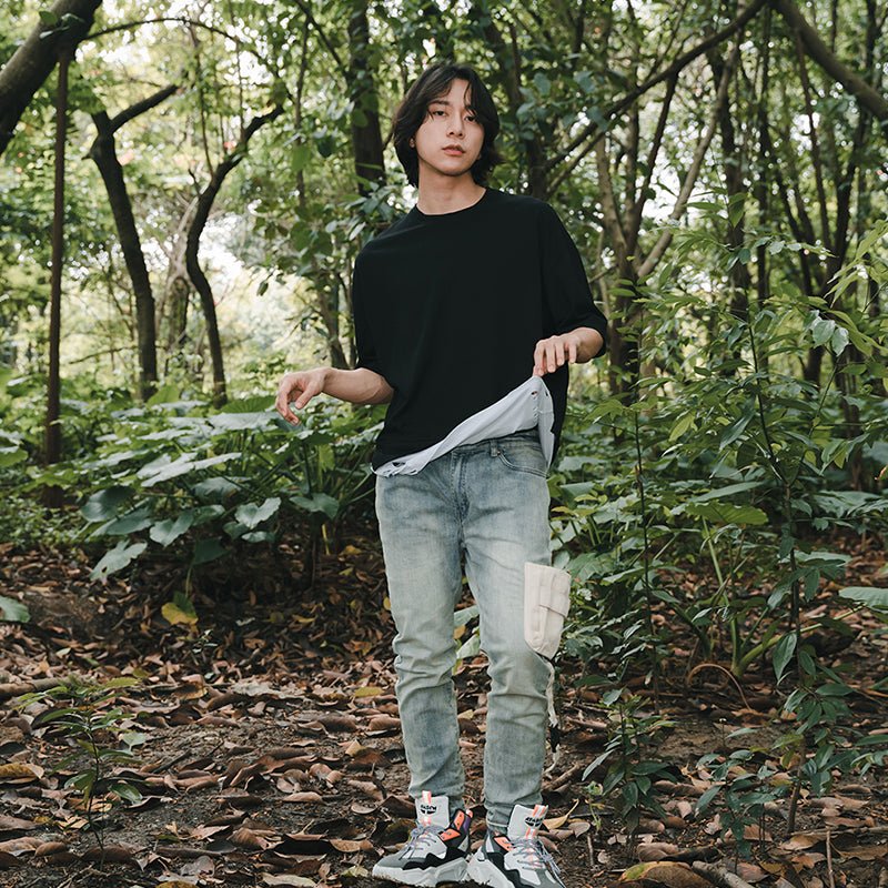 best Tide brand washed jeans with large pockets 0 shop online at M2K Trends for