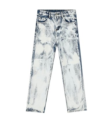 best Tie-Dye White High Street Straight Slim Casual Trousers 0 shop online at M2K Trends for