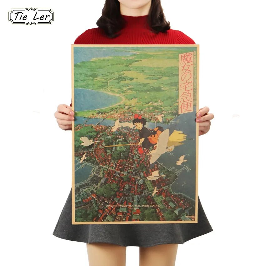 best TIE LER Classic Animation Movie Kraft Paper Poster Indoor Decoration Wall Sticker Painting Wallpaper 36 X 51.5cm shop online at M2K Trends for