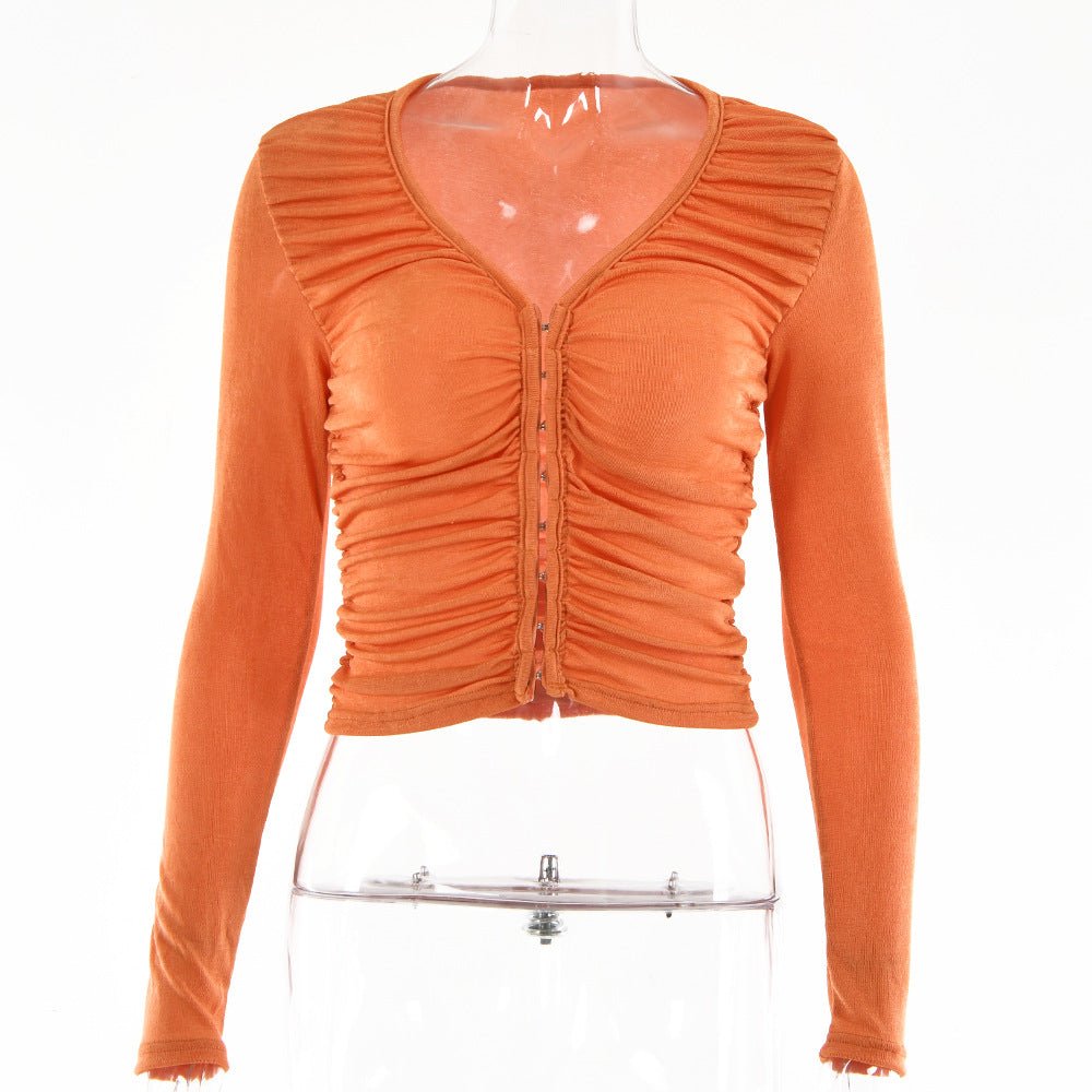 best Top Female Fashion Sexy Spice V Neck 0 shop online at M2K Trends for