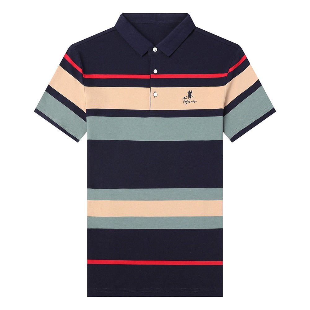 best Top Grade New Summer Brand Striped Embroidery Mens Designer Polo Shirts With Short Sleeve Casual Tops Fashions Men Clothing 2023 0 shop online at M2K Trends for