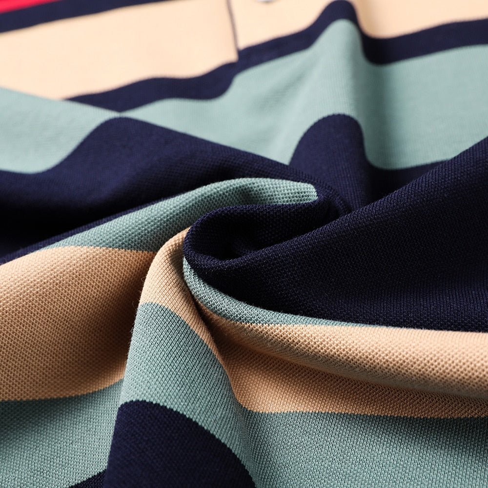 best Top Grade New Summer Brand Striped Embroidery Mens Designer Polo Shirts With Short Sleeve Casual Tops Fashions Men Clothing 2023 0 shop online at M2K Trends for