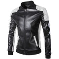 best Top Quality Fashion Men White Leather Jackets And Coats Pu Match Color Overcoat M-5XL AYG94 shop online at M2K Trends for